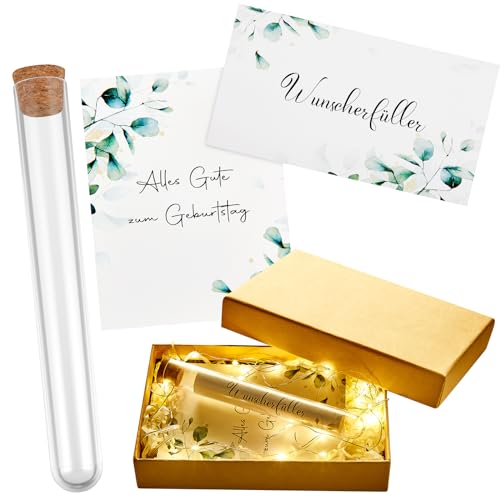 BBTO Geburtstag Geldgeschenk inklusive Kunststoff Reagenzglas mit Papier Lichterkette Raffia Gras Alles Gute zum Geburtstag Grußkarte Band und Geschenkbox für Party Gäste Dekoration Zubehör BBTO Geburtstag Geldgeschenk inklusive Kunststoff Reagenzglas mit Papier Lichterkette Raffia Gras Alles Gute zum Geburtstag Grußkarte Band und Geschenkbox für Party Gäste Dekoration Zubehör von BBTO