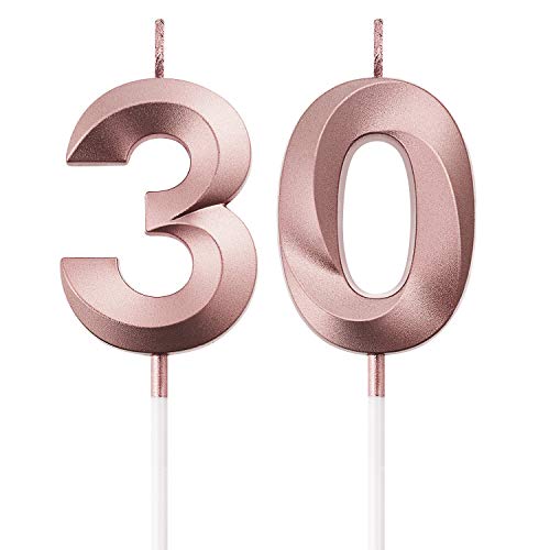 BBTO Rose Gold Geburtstagskerze Ziffer Kerzen 2 Stück Silikon Kunststoff Becher Indoor Elegant, Celebratory, Modern Unisex Numerisch Hochzeit, Jahrestag BBTO Rose Gold Geburtstagskerze Ziffer Kerzen 2 Stück Silikon Kunststoff Becher Indoor Elegant, Celebratory, Modern Unisex Numerisch Hochzeit, Jahrestag von BBTO