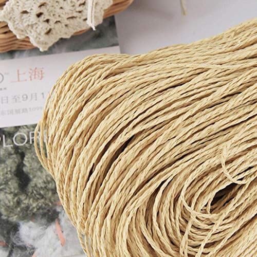 BBZ Sommerhut Garn Garn zum Stricken 500G Raffia Strohgarn Häkelgarn für handgefertigte Hüte Körbe Handwerk, p von BBZ