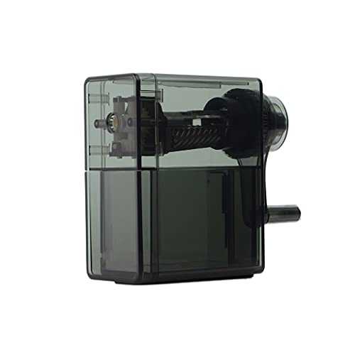 BBZY Bleistiftspitzer Handspitzer gerade transparente Spitzer passend für Nr. 2 Bleistift Kinder und Erwachsene verstellbare Feder mit hoher Kapazität tragbar und sicher (Farbe: A) von BBZY