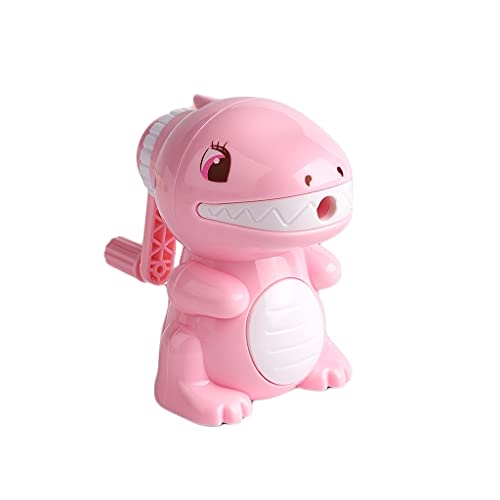 Bleistift Spitzer Niedliche Hand Bleistift Spitzer Kompakte und langlebige kreative Dinosaurier Spitzer Beste Geschenk für Kinder und Erwachsene tragbar und sicher (Farbe: B) von BBZY