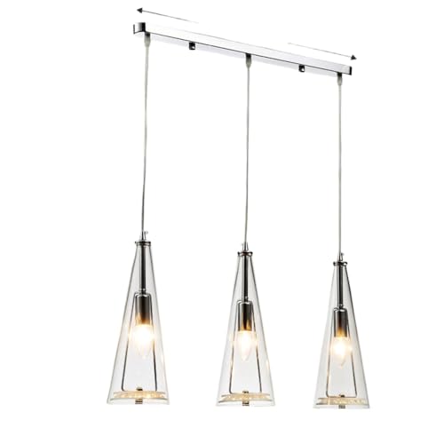 BBioss Elegante 3-flammige Kristall-Pendelleuchte, moderne verstellbare Küchenleuchte, verchromte Esszimmerlampe mit Glasperlen und eleganter transparenter Pendelleuchte. BBioss Elegante 3-flammige Kristall-Pendelleuchte, moderne verstellbare Küchenleuchte, verchromte Esszimmerlampe mit Glasperlen und eleganter transparenter Pendelleuchte. von BBioss