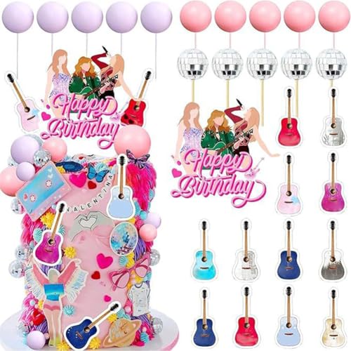 28 Stück Musik Sänger Tortendeko Bunte Rock Roll Kuchen Dekoration Musiknote Cupcake Toppers Discokugel Tortendeko Happy Birthday Kuchen Topper Für Concert Theme Geburtstag 28 Stück Musik Sänger Tortendeko Bunte Rock Roll Kuchen Dekoration Musiknote Cupcake Toppers Discokugel Tortendeko Happy Birthday Kuchen Topper Für Concert Theme Geburtstag von BCEDIGAD