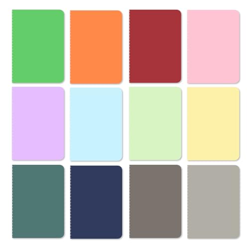 BCENG 12 Stück A6 Notizbuch mit 30 Seiten 12 Farben Notizbücher Tragbares Schulhefte Notizblock Mini Notizbücher Klein Notizheft mit Softcover für Journal Notizen Skizzieren Malen Schreiben BCENG 12 Stück A6 Notizbuch mit 30 Seiten 12 Farben Notizbücher Tragbares Schulhefte Notizblock Mini Notizbücher Klein Notizheft mit Softcover für Journal Notizen Skizzieren Malen Schreiben von BCENG