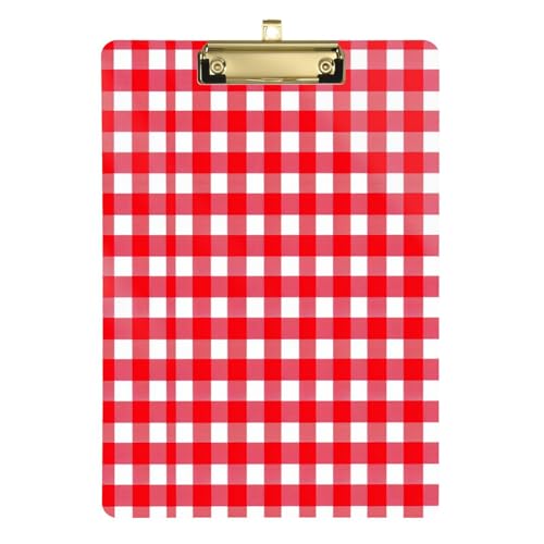 Klemmbrett, kariert, A4, Standard-Loch, für Klassenzimmer, Lehrer, Elementar, Gold, 22,9 x 30,5 cm von BCFHRGT