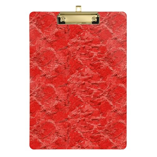 Klemmbrett im Vintage-Stil, einfarbig, A4, für Jungen, Acryl, niedlich, für Hausaufgaben, pädiatrisch, Gold, 22,9 x 30,5 cm von BCFHRGT