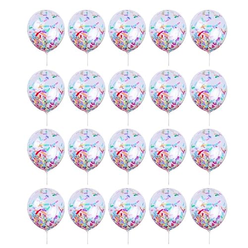 30,5 cm Eiscreme-Konfetti-Ballon, 20 Stück, hochwertiges Material und Dekoration, perfekt für Party-Dekoration, langlebige Party-Dekorationen von BCIOUS