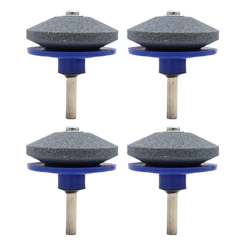 4 x Schleifstein, elektrischer Schärfer, verschleißfester Schärfer, Schleifen, Gartenarbeit, Wartungszubehör, ergonomischer Griffschärfer von BCIOUS