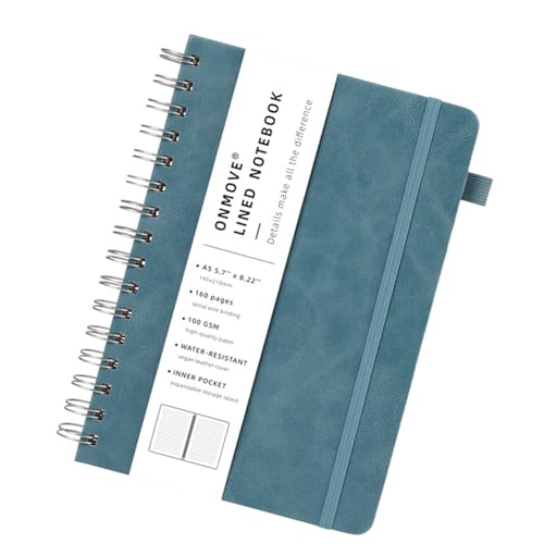 A 5 Schreibwaren Notizbücher mit Gummiband Reise-Notizbuch Spiralen Notizbuch Journal Business Notizblöcke von BCIOUS
