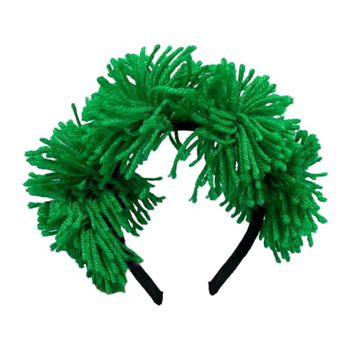 BCIOUS Buntes Pompon-Stirnband für Unabhängigkeitstage, Requisiten, Kopfschmuck, US-Wahlen, Haarreif, Paraden, Zubehör, Foto-Kopfschmuck, Schulaufführungen, Kopfbedeckung von BCIOUS