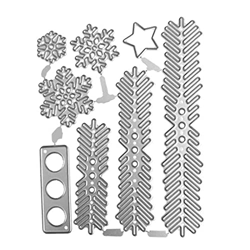 Neuheit-Weihnachtsbaum-Schneeflocke-Stanzformen Metall-Stanzformen Prägeschablonen für DIY-Albumkarten Scrapbooking-Dekor Weihnachtsbaum-Schneeflocke-Stanz-DIY-Scrapbooking-Stanzformen Präge-Dekor von BCIOUS