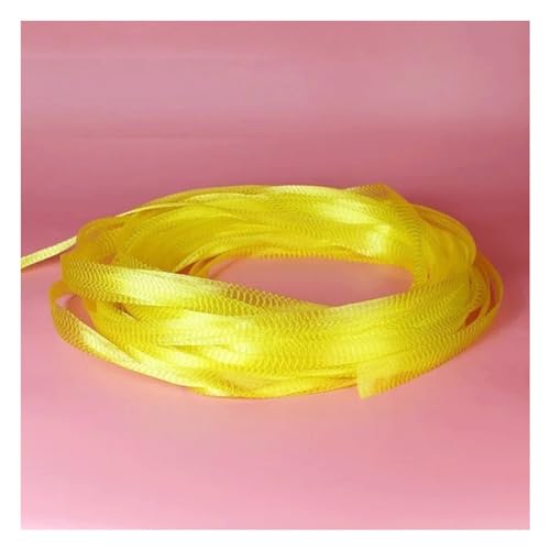 BCJMKDX Obst-Netzgewebe. for Halbzeuge in Rollennetz-Schneideseilnetz-Verpackung, Aufbewahrungsbeutel for Gemüse, Obst und Trockenfrüchte(Yellow,Length 10M) von BCJMKDX