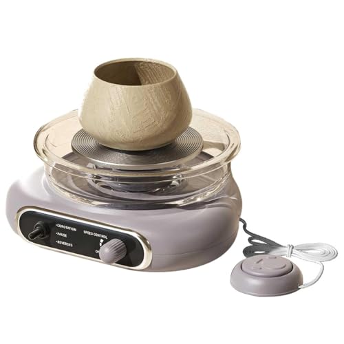 BCJMKDX Töpferscheibe,. Mini-Keramik-Drehtellermaschine mit Fußpedal, Ton-Keramik-Formwerkzeug for Töpferstudio/Zuhause/Schule BCJMKDX Töpferscheibe,. Mini-Keramik-Drehtellermaschine mit Fußpedal, Ton-Keramik-Formwerkzeug for Töpferstudio/Zuhause/Schule von BCJMKDX