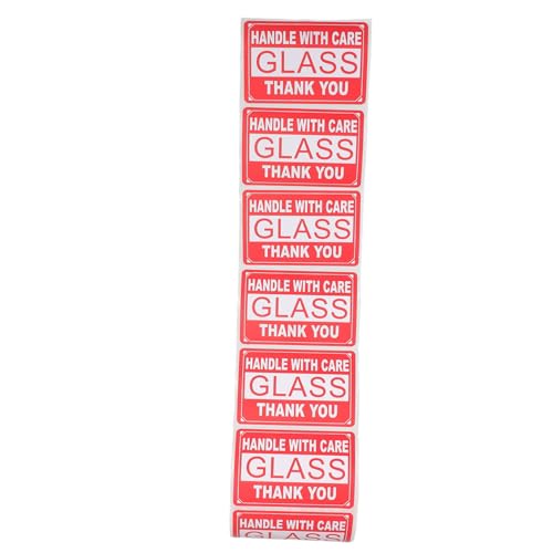 BCOATH 1 Rolle Roll Fragile Warning Labels Selbstklebende Aufkleber für Zerbrechliche Pakete Rolle für und Versand von Empfindlichen Gegenständen von BCOATH