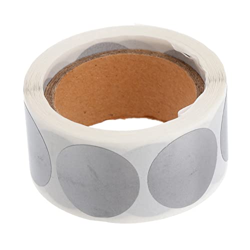BCOATH 1 Rolle Selbstklebende Runde Aufkleber Etiketten aus Silberne Dekorative Sticker für Hochzeiten und Bastelprojekte als Lesezeichen für Scrapbooking BCOATH 1 Rolle Selbstklebende Runde Aufkleber Etiketten aus Silberne Dekorative Sticker für Hochzeiten und Bastelprojekte als Lesezeichen für Scrapbooking von BCOATH