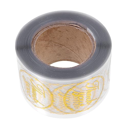 BCOATH 1 Rolle Transparente Dankeschön Aufkleber DIY Etiketten für Einladungen und Feiertagskarten Selbstklebende Sticker für Verpackungen und Partys BCOATH 1 Rolle Transparente Dankeschön Aufkleber DIY Etiketten für Einladungen und Feiertagskarten Selbstklebende Sticker für Verpackungen und Partys von BCOATH