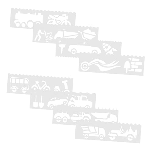 BCOATH 1 Set Transportation Thema Zeichnen Malerei Schablonen Flugzeugfahrzeug Fahrzeugschaber Für Wandschablonen Bastelkarte Und Schulprojekte BCOATH 1 Set Transportation Thema Zeichnen Malerei Schablonen Flugzeugfahrzeug Fahrzeugschaber Für Wandschablonen Bastelkarte Und Schulprojekte von BCOATH
