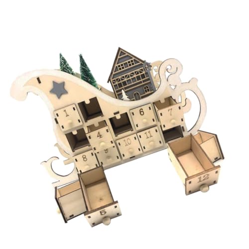 BCOATH en Adventskalender 24 Tage Aus Holz Schöner Countdown-kalender Heimdekoration BCOATH en Adventskalender 24 Tage Aus Holz Schöner Countdown-kalender Heimdekoration von BCOATH