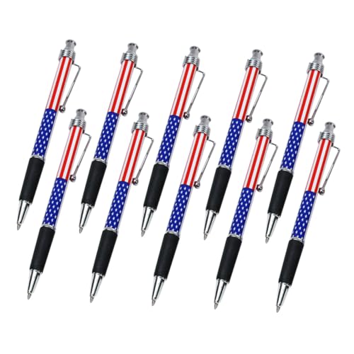 BCOATH 10 Stück Flaggen Kugelschreiber Patriotischer Stift Schreibstift Glatter Kugelschreiber Pride Schreibtischzubehör Bequemer Griff Tintenstift Büro BCOATH 10 Stück Flaggen Kugelschreiber Patriotischer Stift Schreibstift Glatter Kugelschreiber Pride Schreibtischzubehör Bequemer Griff Tintenstift Büro von BCOATH