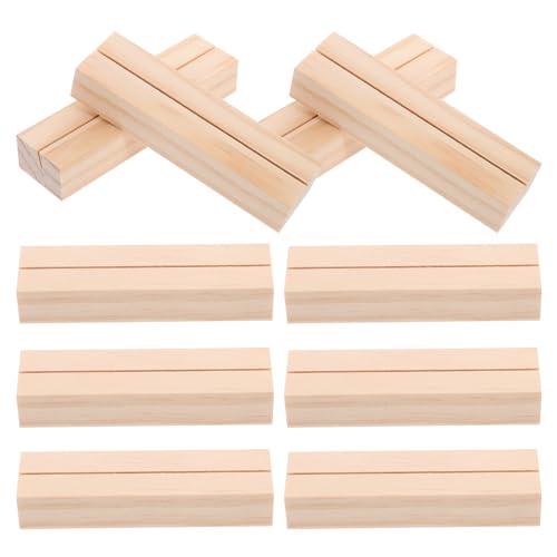 BCOATH 10 Stück Rustikale Holz Kartenhalter Platzkartenhalter für Hochzeit Tischdekoration Mehrzweck Holzständer für Menükarten Fotos Memo Langlebig und Wiederverwendbar BCOATH 10 Stück Rustikale Holz Kartenhalter Platzkartenhalter für Hochzeit Tischdekoration Mehrzweck Holzständer für Menükarten Fotos Memo Langlebig und Wiederverwendbar von BCOATH