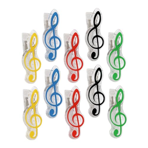 BCOATH 10 Stück Teiliges Bunte Notenklammern für Klaviermusik Wiederverwendbare Seitenhalter für Musikpartituren Leichte Stabile Clips für Notenbücher Vielseitig Einsetzbar für Büro und BCOATH 10 Stück Teiliges Bunte Notenklammern für Klaviermusik Wiederverwendbare Seitenhalter für Musikpartituren Leichte Stabile Clips für Notenbücher Vielseitig Einsetzbar für Büro und von BCOATH