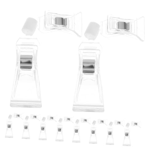 BCOATH 10 Stück Teiliges Drehbare Transparente Werbe Preisschildklammern aus Kunststoff Flexible Halter für Schilder und Etiketten Vielseitig Einsetzbar an Regalen für Einzelhandel und BCOATH 10 Stück Teiliges Drehbare Transparente Werbe Preisschildklammern aus Kunststoff Flexible Halter für Schilder und Etiketten Vielseitig Einsetzbar an Regalen für Einzelhandel und von BCOATH