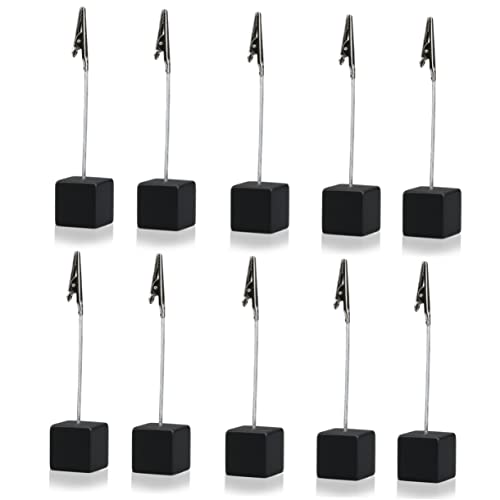 BCOATH 10 Stück Teiliges Memo Holder mit Würfelbasis Schwarzer Fotohalter und Papierclip Kompakter Kartenhalter für Büro und Schreibtischzubehör für Notizen und Dokumente BCOATH 10 Stück Teiliges Memo Holder mit Würfelbasis Schwarzer Fotohalter und Papierclip Kompakter Kartenhalter für Büro und Schreibtischzubehör für Notizen und Dokumente von BCOATH