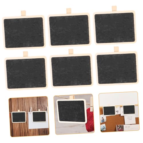 BCOATH 10 Stück Teiliges Mini Holzklammer mit Kleinen Kreidetafeln Kreative Memo Clips zum Beschriften als Fotohalter für Notizen und DIY Bastelprojekte im Büro und Zuhause BCOATH 10 Stück Teiliges Mini Holzklammer mit Kleinen Kreidetafeln Kreative Memo Clips zum Beschriften als Fotohalter für Notizen und DIY Bastelprojekte im Büro und Zuhause von BCOATH