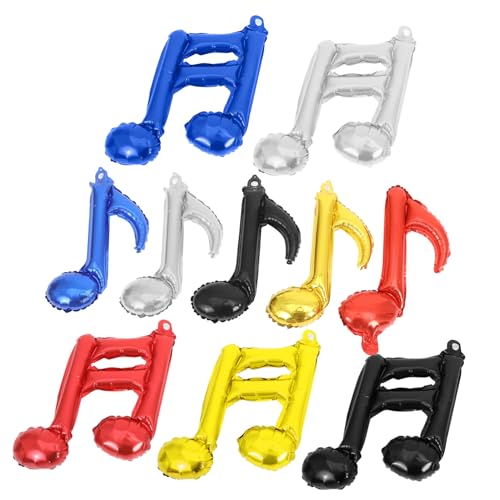 BCOATH 10 Stück Teiliges Musiknoten folienballon aus Aluminiumfolie Schnell Aufblasbar mit Luft oder Helium für Geburtstagsfeiern Musikpartys Babypartys und Hochzeitsdekoration BCOATH 10 Stück Teiliges Musiknoten folienballon aus Aluminiumfolie Schnell Aufblasbar mit Luft oder Helium für Geburtstagsfeiern Musikpartys Babypartys und Hochzeitsdekoration von BCOATH