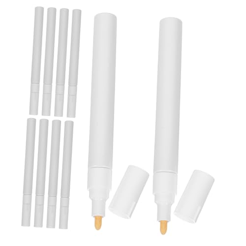 BCOATH 10 Stück Teiliges Nachfüllbare Lackstift-patronen Leere Acryl-marker Ersatzröhrchen mit Rundspitze Langlebig Präzise für Kompatibel Tragbar für DIY und Reparaturen von BCOATH
