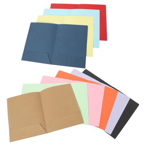 BCOATH 10 Stück Teiliges Papier dokumentenordner mit Doppelter Tasche und Kartenschlitz Dicke Aktenmappen für Schule Büro Zuhause Vielseitige Organisationslösung für Dokumente Robust und BCOATH 10 Stück Teiliges Papier dokumentenordner mit Doppelter Tasche und Kartenschlitz Dicke Aktenmappen für Schule Büro Zuhause Vielseitige Organisationslösung für Dokumente Robust und von BCOATH