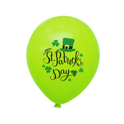 BCOATH 100 Stück 12 St Patricks Day Party Luftballons Kit St. Patricks Day Accessoire Patricks Day Kostüm Dekorationszubehör Für Irische Partys St Patricks Day Partyzubehör Emulsion Suite von BCOATH