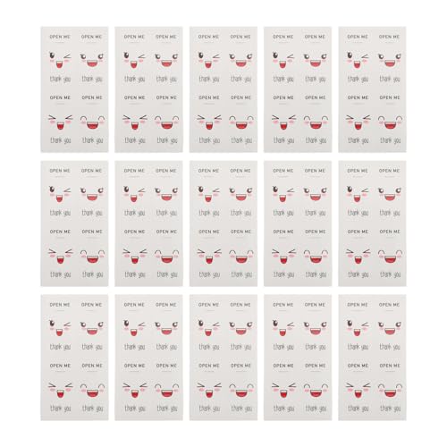 BCOATH 100 Stück Selbstklebende Rechteckige Aufkleber mit Süßem Emotionsmuster Dekorative Verpackungsetiketten Haftende Sticker für Geschenkboxen Papiermaterial Einfach zu Befestigen und BCOATH 100 Stück Selbstklebende Rechteckige Aufkleber mit Süßem Emotionsmuster Dekorative Verpackungsetiketten Haftende Sticker für Geschenkboxen Papiermaterial Einfach zu Befestigen und von BCOATH