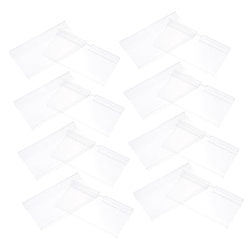 BCOATH 100 Stück Transparente Stabile Draht Regal Etikettenhalter aus PVC Wiederverwendbar Geeignet für Supermarkt Preisschilder Lebensmittelgeschäfte Snackshops und Lagerbeschriftung BCOATH 100 Stück Transparente Stabile Draht Regal Etikettenhalter aus PVC Wiederverwendbar Geeignet für Supermarkt Preisschilder Lebensmittelgeschäfte Snackshops und Lagerbeschriftung von BCOATH