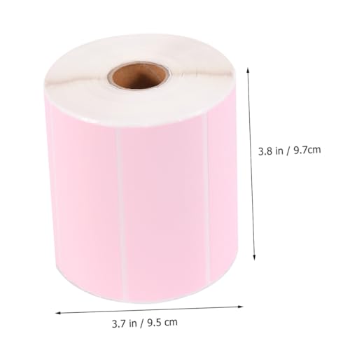 BCOATH 1000 Stück Selbstklebende Bedruckbare Papieretiketten Rosa Aufkleberpapier Langlebig Haftend für Büro Shop Organisation Markierbar Vielseitig Einsetzbar von BCOATH