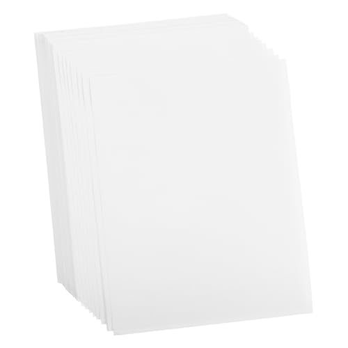 BCOATH 100Blätter Matte Etikettenpapier Selbstklebende Druckeretiketten für Tintenstrahldrucker für Versand Barcodes Bastelprojekte Klare Druckqualität ohne Verschmieren von BCOATH