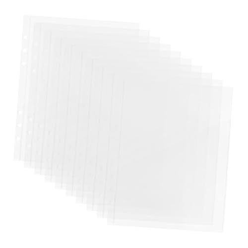BCOATH 10Stücke Transparente Aufbewahrungstaschen aus PVC Nachfüllbare Dokumententaschen für Quittungen Bargeld und Notizen Leicht und Tragbar für Sammler von BCOATH