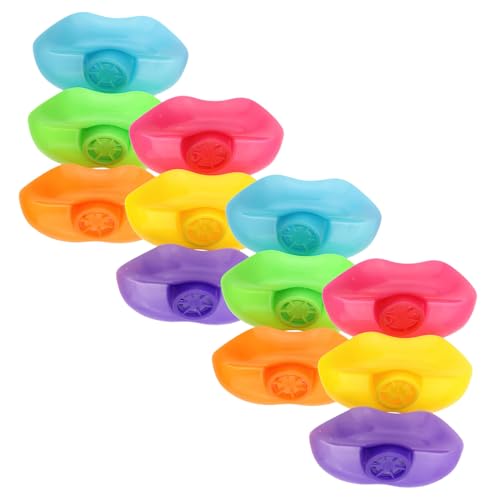 BCOATH 12 Stück Teiliges Kleine Kinderpfeifen aus Sicherem Kunststoff Pädagogisches Musikinstrument Bunte Partyspielzeuge für Jungen und Mädchen Fördert Frühes Lernen und Zufällige Farbe von BCOATH