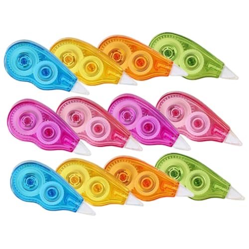 BCOATH 12 Stück Teiliges Korrekturband für Schüler Tragbares Handliches Großes Fassungsvermögen Ungiftiges Umweltfreundliches Correction Tape in Bunten Farben für Schule Zufällige Farbe BCOATH 12 Stück Teiliges Korrekturband für Schüler Tragbares Handliches Großes Fassungsvermögen Ungiftiges Umweltfreundliches Correction Tape in Bunten Farben für Schule Zufällige Farbe von BCOATH