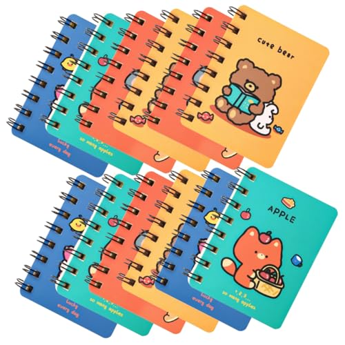 BCOATH 12 Stück Teiliges Mini Notizbuch mit Spiralbindung Tragbares Cartoon Tier Memo Pad Liniertes Notizblock für Büro Schule Reise Praktische To Do Liste und Nachrichtenplanung BCOATH 12 Stück Teiliges Mini Notizbuch mit Spiralbindung Tragbares Cartoon Tier Memo Pad Liniertes Notizblock für Büro Schule Reise Praktische To Do Liste und Nachrichtenplanung von BCOATH