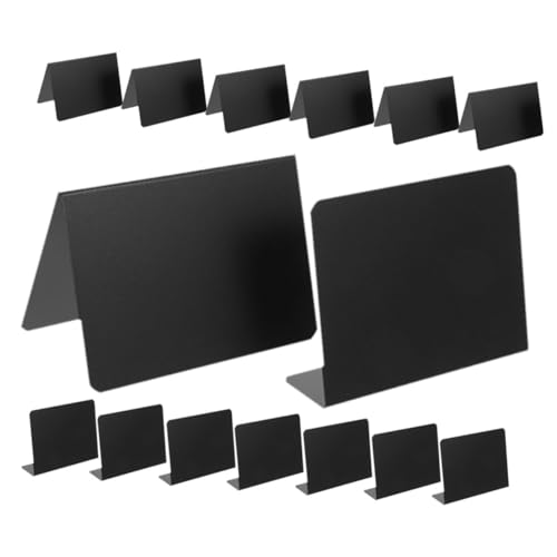 BCOATH 12 Stück Tisch Schildtafeln Wiederverwendbare Abwischbare Schwarze für Hochzeiten Partys Restaurant und Zuhause Mini Tafelzeichen mit Stabiler Standfläche BCOATH 12 Stück Tisch Schildtafeln Wiederverwendbare Abwischbare Schwarze für Hochzeiten Partys Restaurant und Zuhause Mini Tafelzeichen mit Stabiler Standfläche von BCOATH