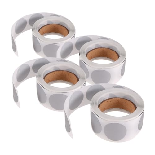 BCOATH 1200 Stück Teiliges Runde Silber Scratch Off Aufkleber Selbstklebend mit Starker Haftung für DIY Karten Partygeschenke Klassenbelohnungen Vielseitig Einsetzbare Rubbel etiketten BCOATH 1200 Stück Teiliges Runde Silber Scratch Off Aufkleber Selbstklebend mit Starker Haftung für DIY Karten Partygeschenke Klassenbelohnungen Vielseitig Einsetzbare Rubbel etiketten von BCOATH