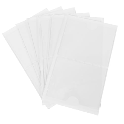 BCOATH 12Stücke Selbstklebende Transparente Kartenhalter Robustes Material Etikettentaschen für Büro Zuhause Reisen und Supermarkt Schützt Wasser von BCOATH