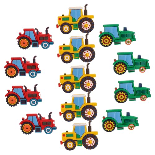 BCOATH 18 Stück Teiliges Kinderparty Kunststoff bauernhof fahrzeugringen Robuste Farmfahrzeug spielzeuge als Kindergeburtstag Mitgebsel und Preiswerte Partygeschenke für Jungen und von BCOATH