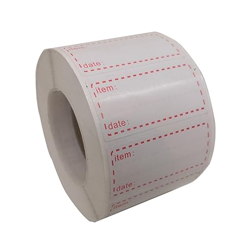 BCOATH 1Rolle Küchen Aufkleber Beschriftbare Selbstklebende für Lebensmittel mit Praktische Roll Labels zur Identifikation von Vorräten von BCOATH