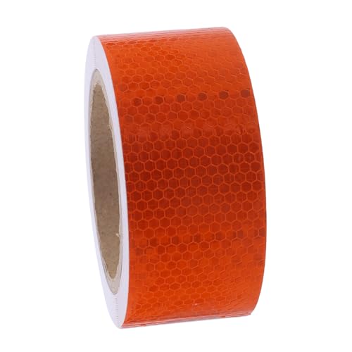 BCOATH 1Rolle Reflektierendes Klebeband Selbstklebend Strapazierfähig für Sicherheitsmarkierungen Outdoor Warnungen und Fahrzeugdekoration für Oberflächen von BCOATH