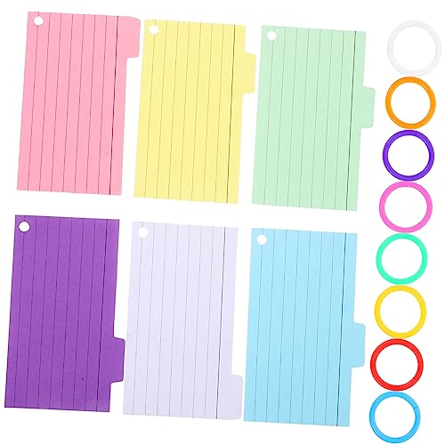 BCOATH 1Satz Kleines Notizbuch Karteikarten Spiralbindung Transparentes Cover für Büro Schule und Lernen Praktische Notizblöcke für Zufällig von BCOATH