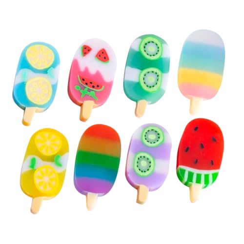 BCOATH 2 Boxen Mini Radiergummis Boxen Obst Eiscreme Form Cartoon Radiergummi Kawaii Schreibwaren Geschenk Leicht Sicher Bunt für Schule und Zuhause von BCOATH