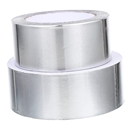 BCOATH 2 Rollen Aluminiumfolie Klebeband Selbstklebend Hitzebeständig Wasserfest Starkes Aluminium Klebeband für Reparatur Isolierung Wartung Küche BCOATH 2 Rollen Aluminiumfolie Klebeband Selbstklebend Hitzebeständig Wasserfest Starkes Aluminium Klebeband für Reparatur Isolierung Wartung Küche von BCOATH