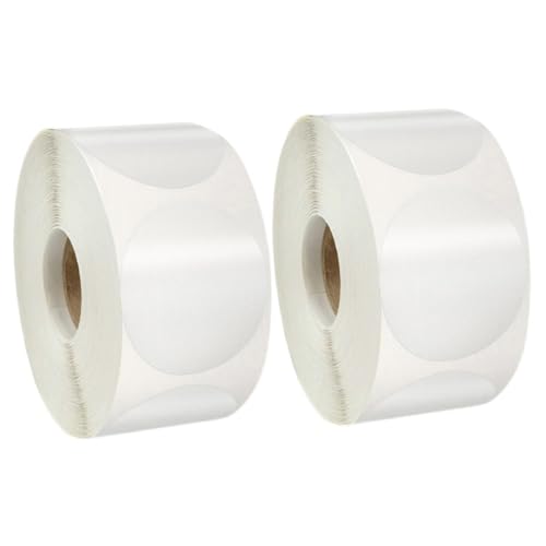 BCOATH 2 Rollen Transparente Runde Aufkleber Selbstklebend Wafer Seal Sticker mit Starker Haftung für Paketversiegelung Klare Etiketten für Umschläge und Geschenkverpackungen BCOATH 2 Rollen Transparente Runde Aufkleber Selbstklebend Wafer Seal Sticker mit Starker Haftung für Paketversiegelung Klare Etiketten für Umschläge und Geschenkverpackungen von BCOATH